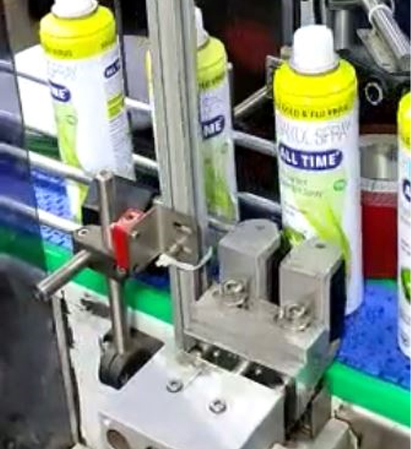 Hand Spray Can Printing Conveyor System for Packaging & FMCG Industries