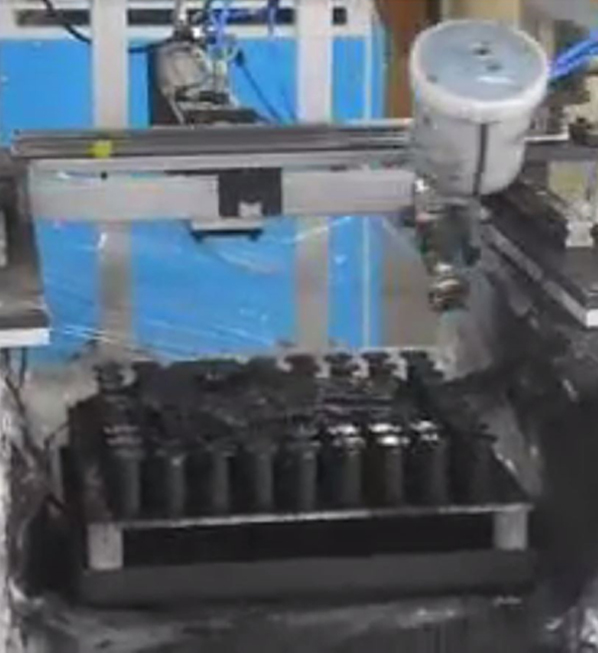 Silent Block Face Spraying Machine for Shock Absorber Applications